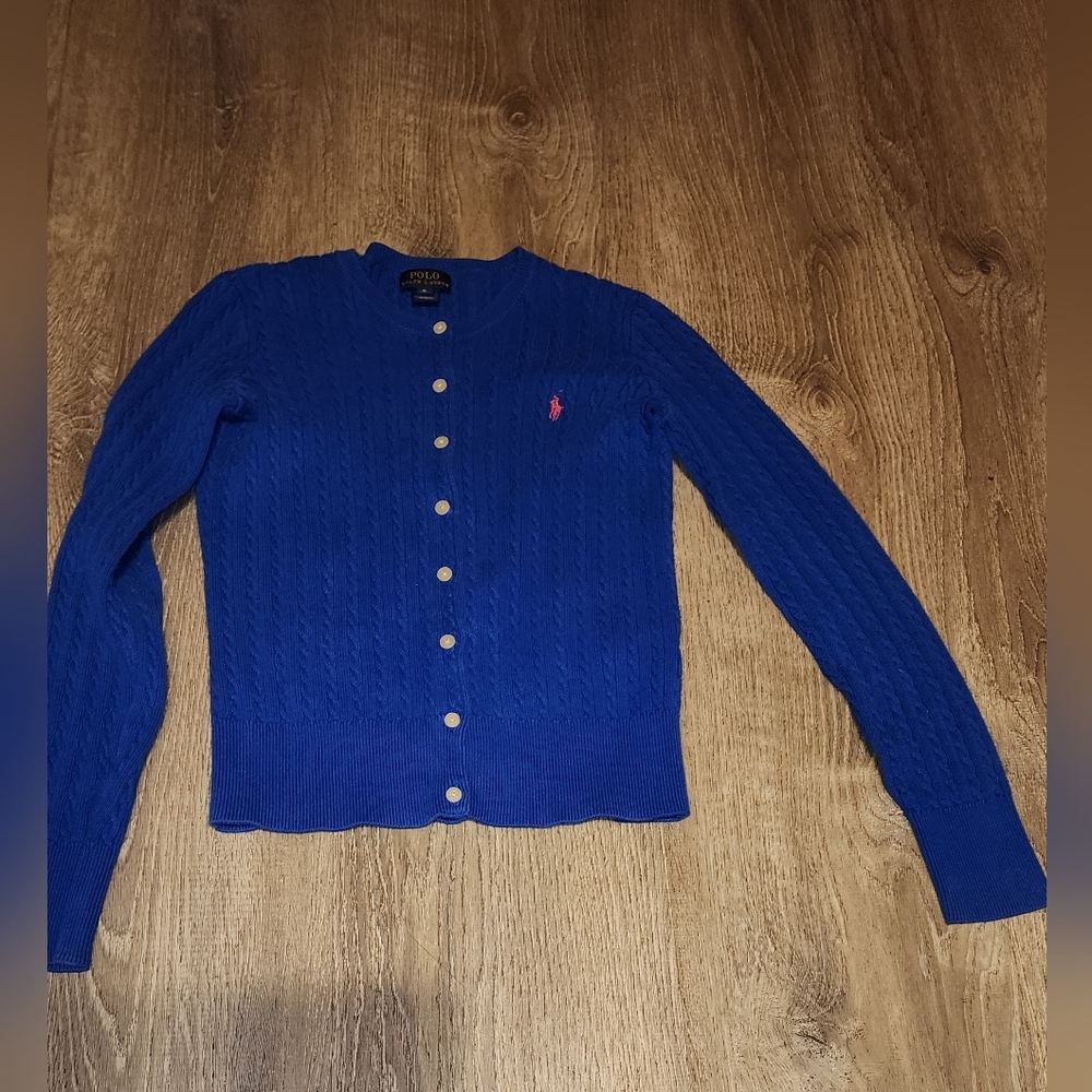 Polo Ralph Lauren Big Girl's Mini Cable KnitCardigan